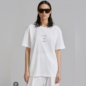 NWT frankie shop x thomas lélu ‘I wish you well’ tee - med